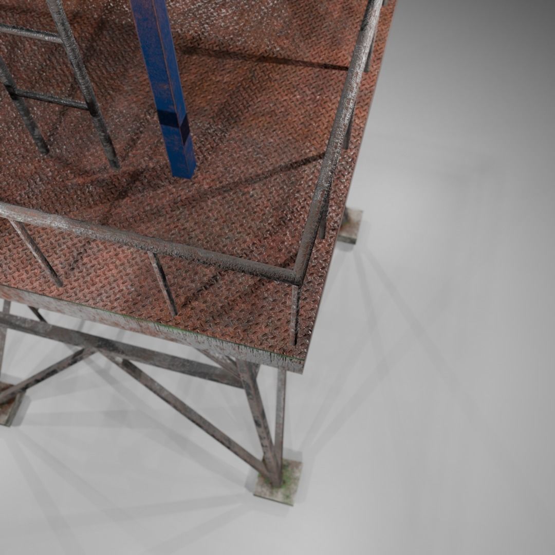 Watch tower Low-poly 3D model_17