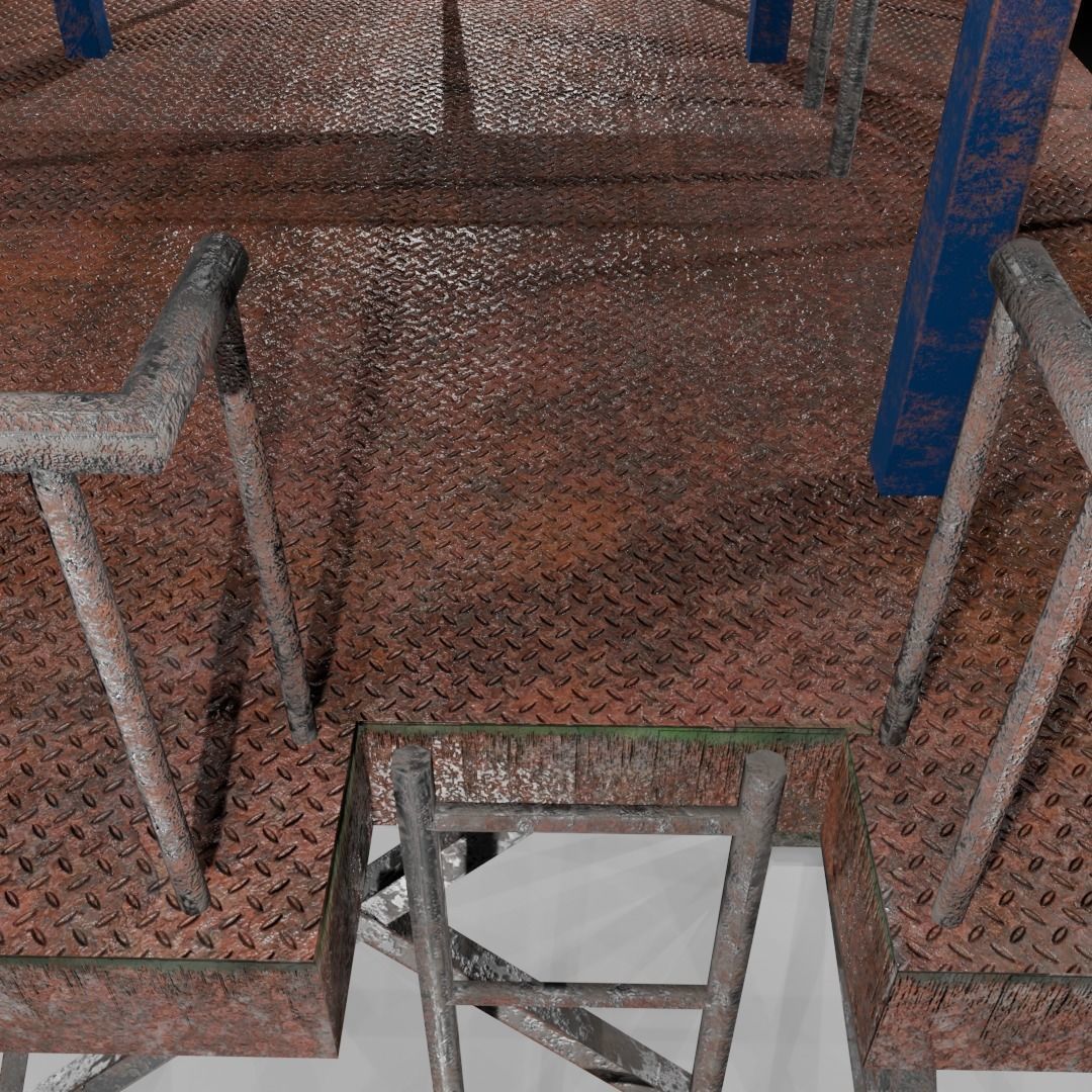 Watch tower Low-poly 3D model_13