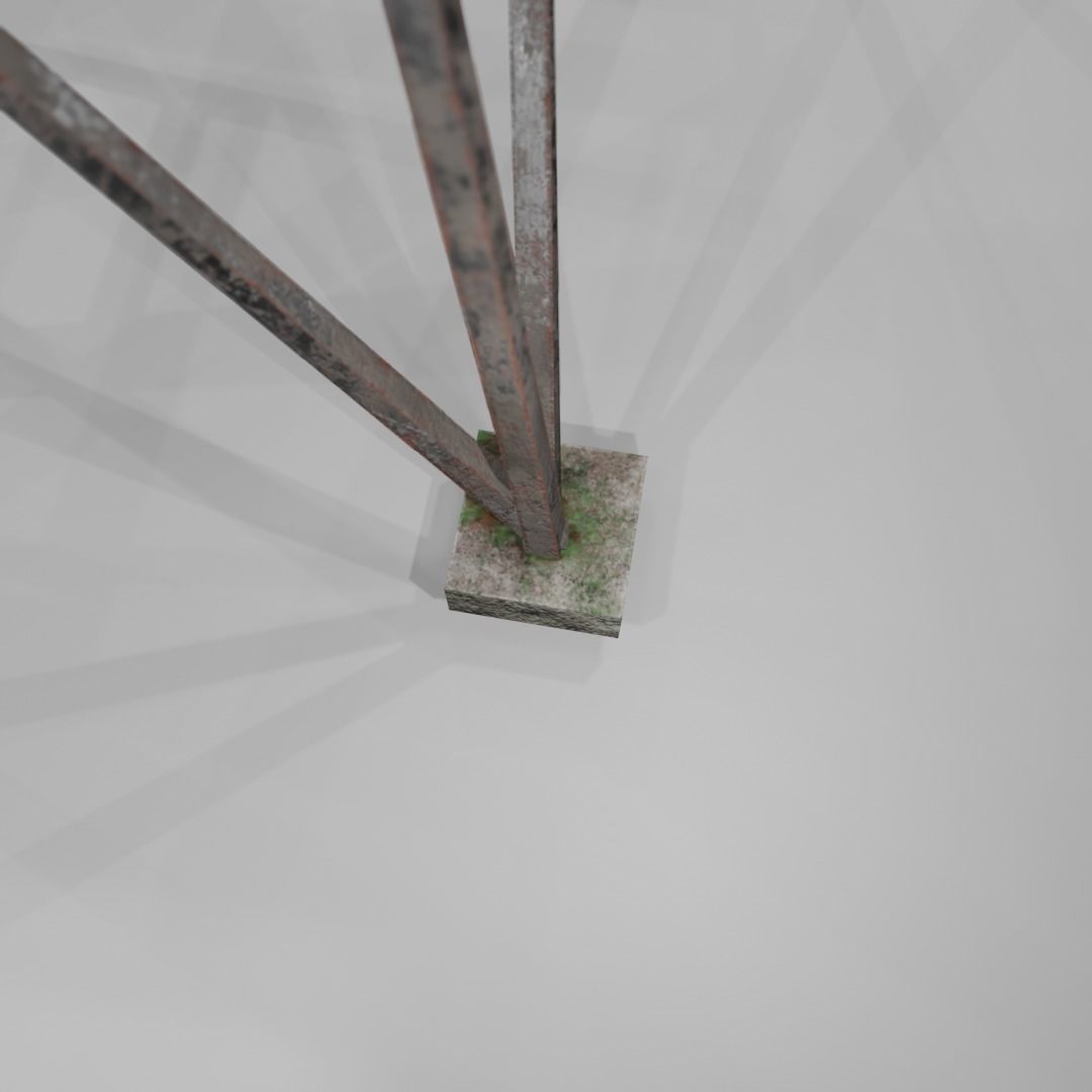 Watch tower Low-poly 3D model_18