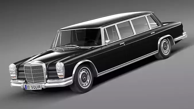 Mercedes-Benz 600 w100 Pullman 1963-1981 3D model