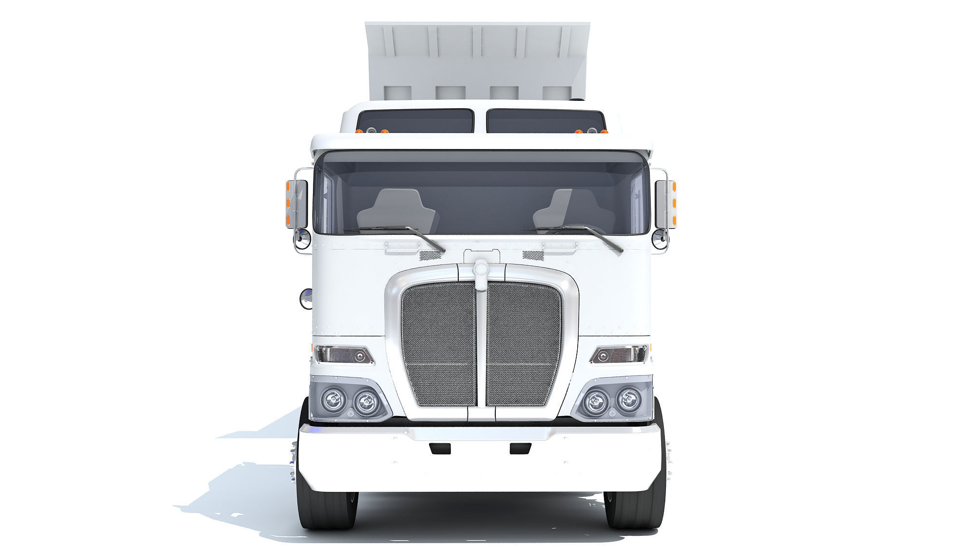 Truck with Tipper Trailer 3D model_10