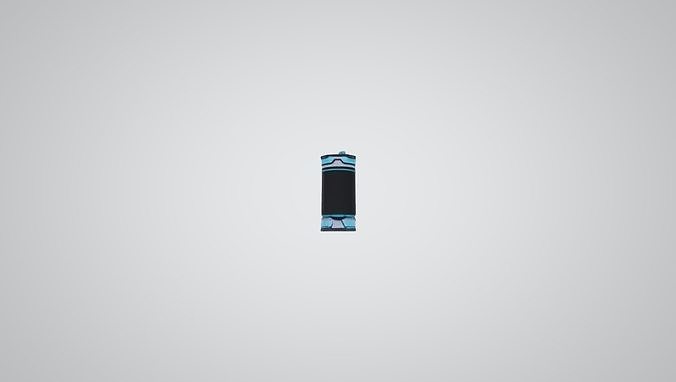Low res futuristic battery 3D model