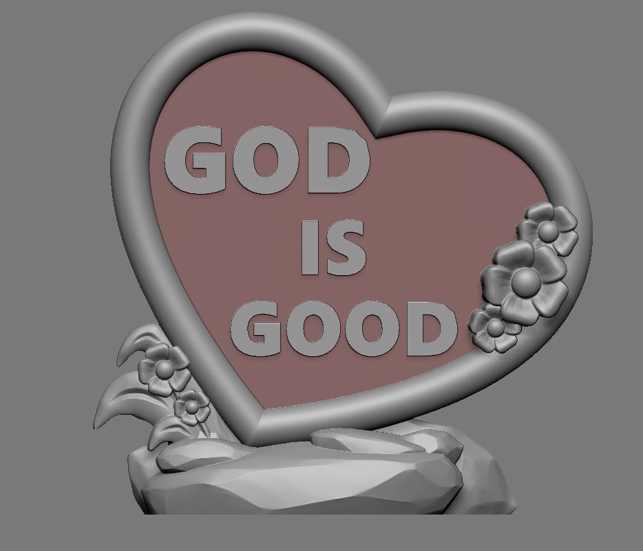 god is good TABLETOP 3D print model_21