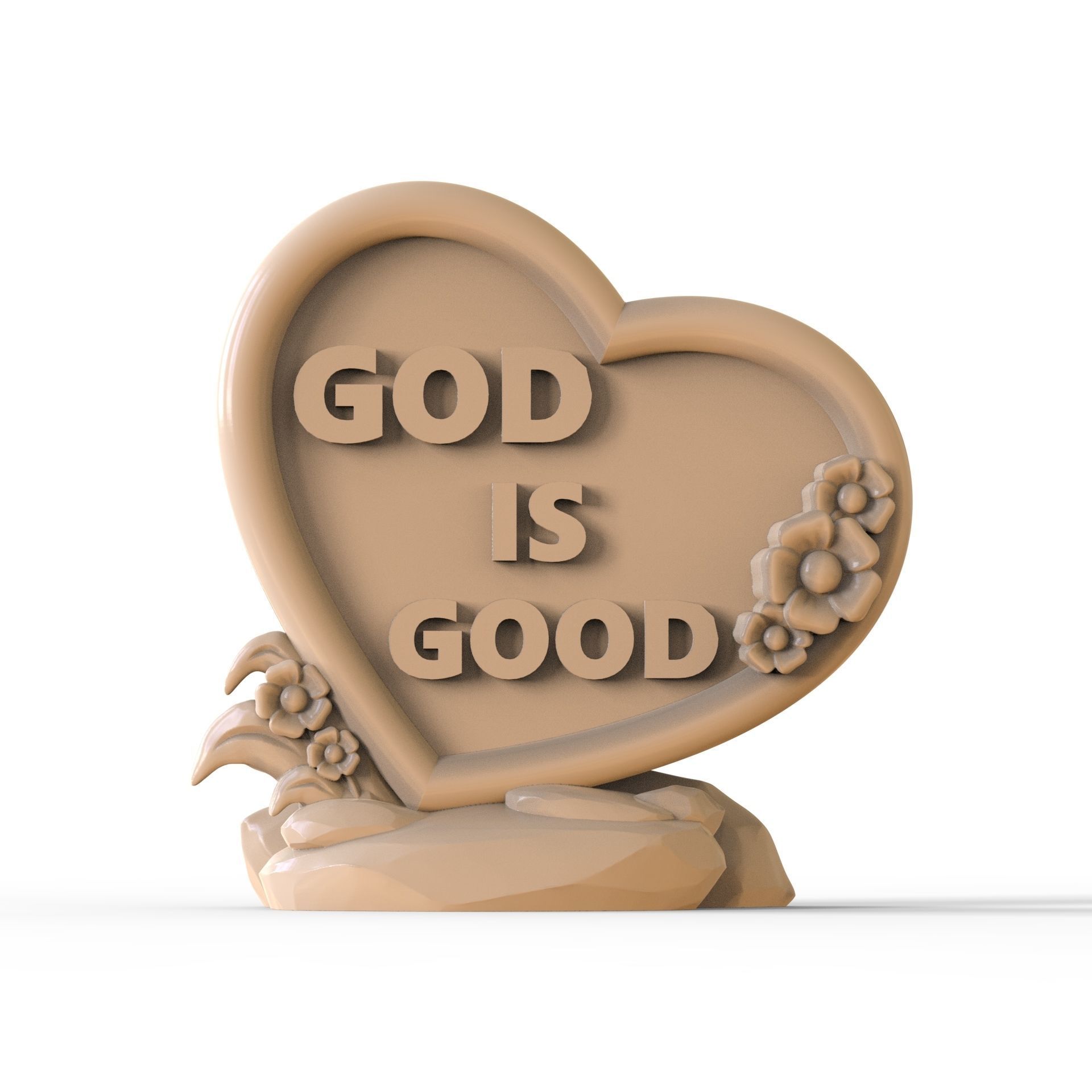 god is good TABLETOP 3D print model_3