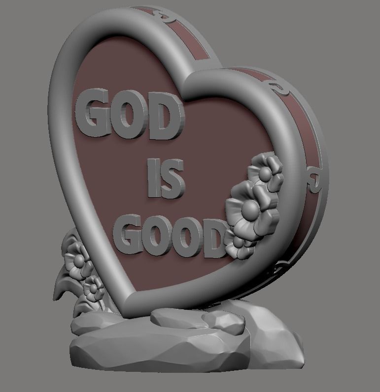 god is good TABLETOP 3D print model_20