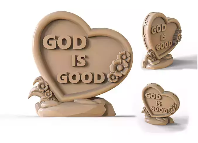 god is good TABLETOP 3D print model god is good TABLETOP 3D print model