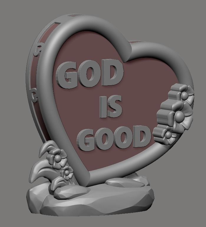 god is good TABLETOP 3D print model_34