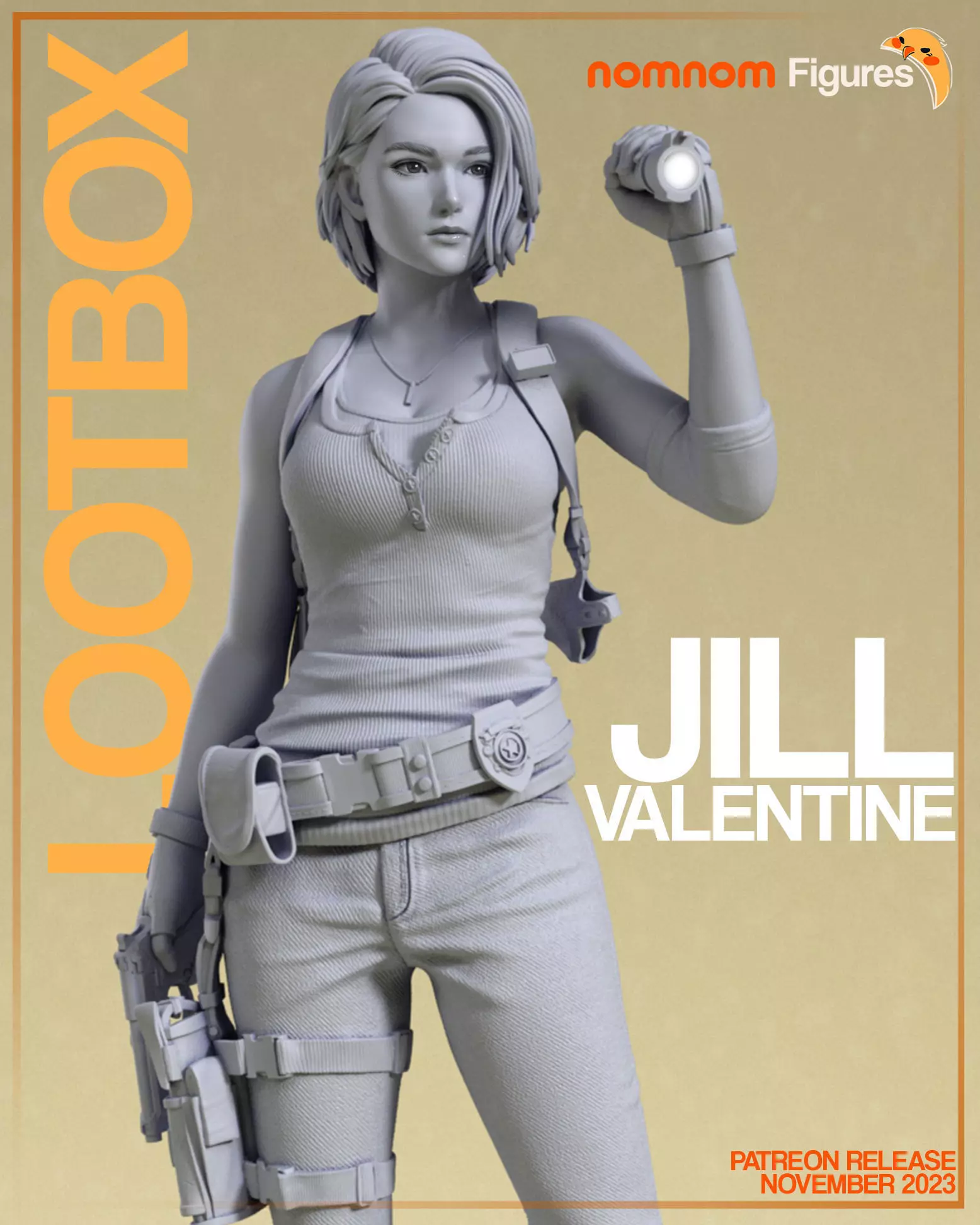 Jill Valentine - Resident Evil 3D print model_0