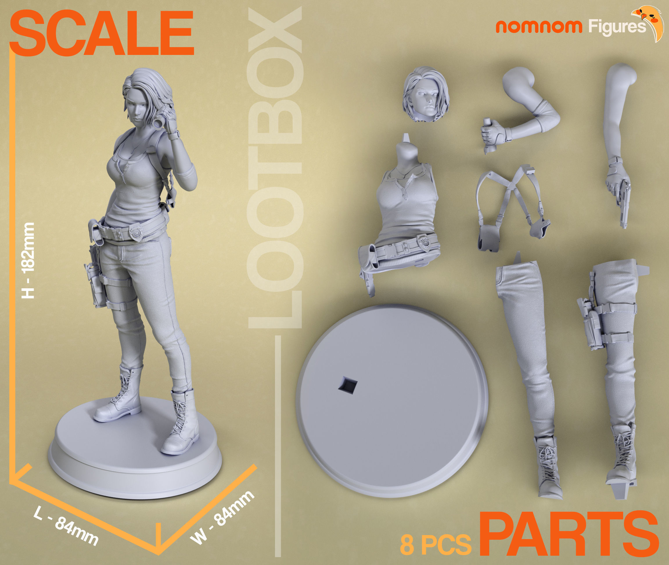 Jill Valentine - Resident Evil 3D print model_1