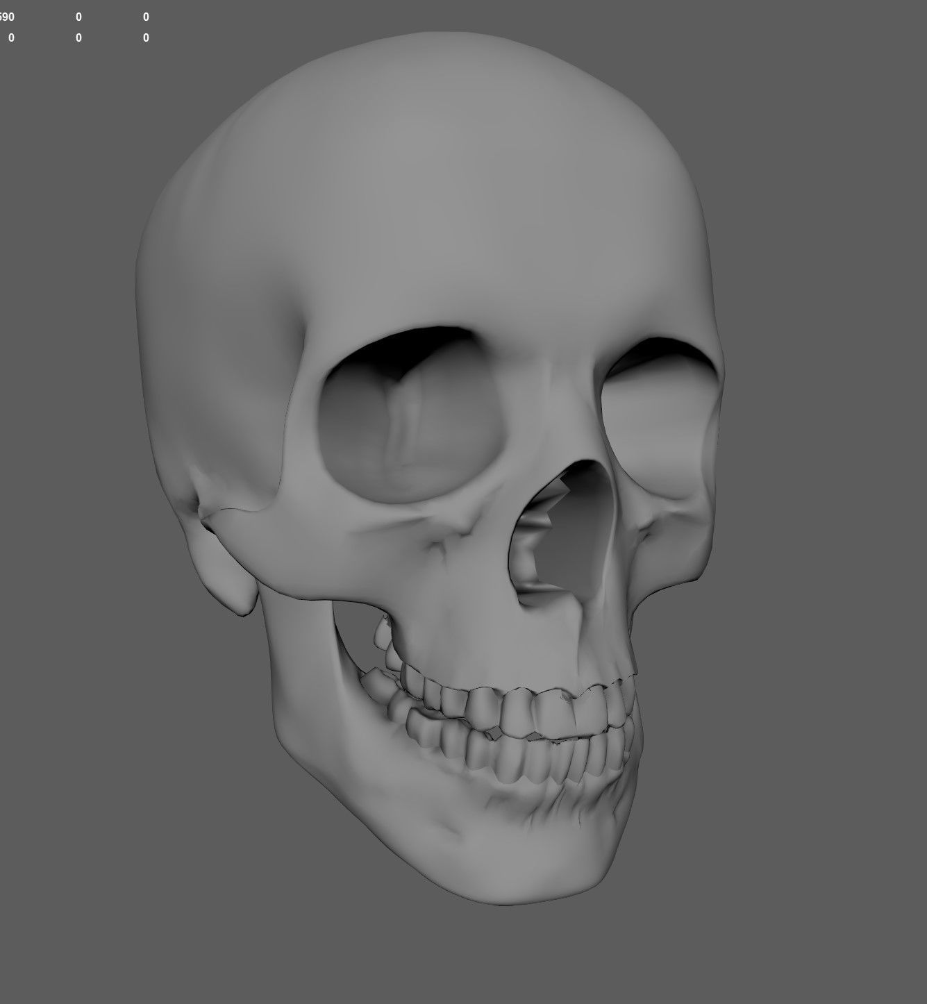 Scull 3D print model_5