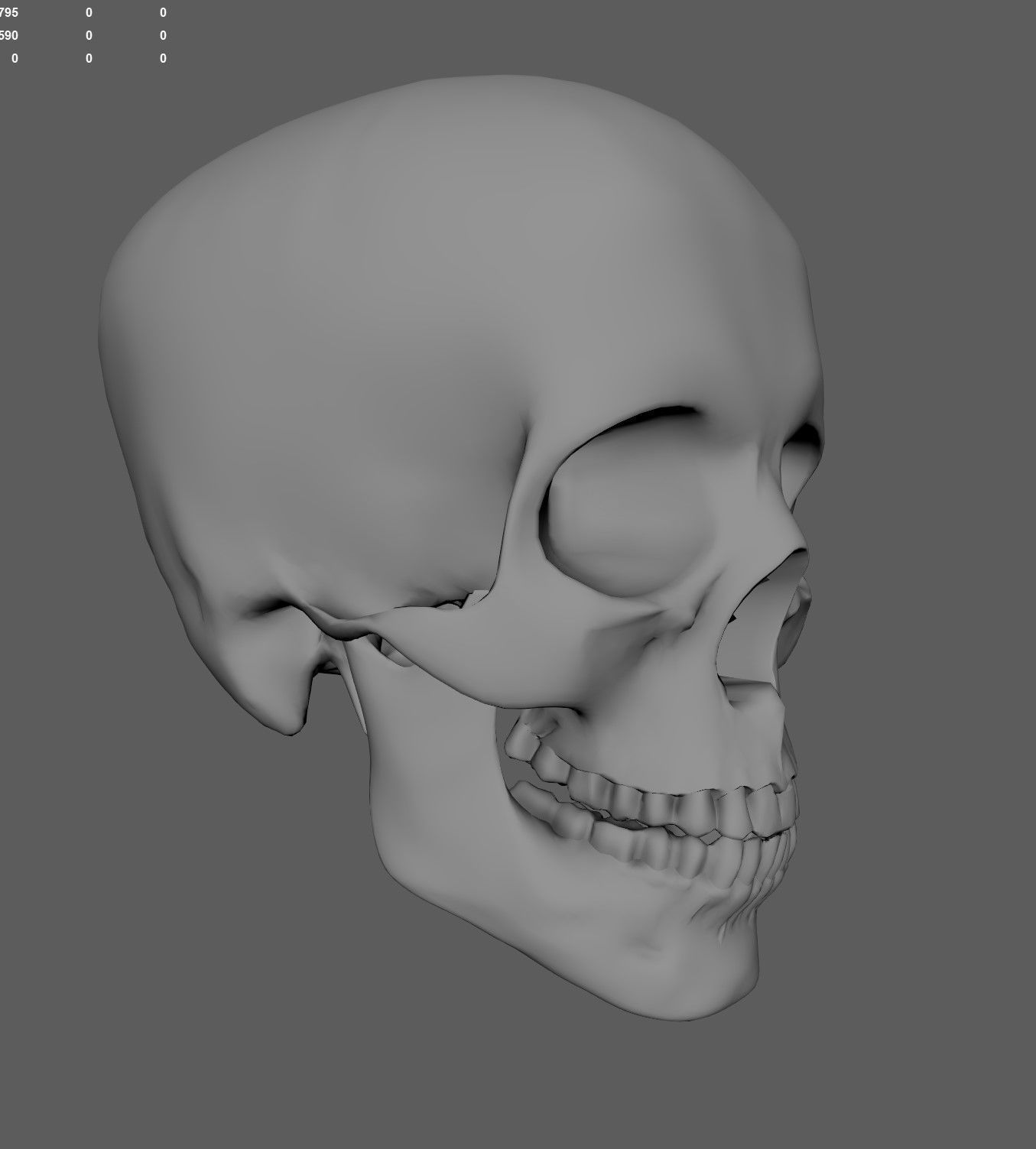 Scull 3D print model_6
