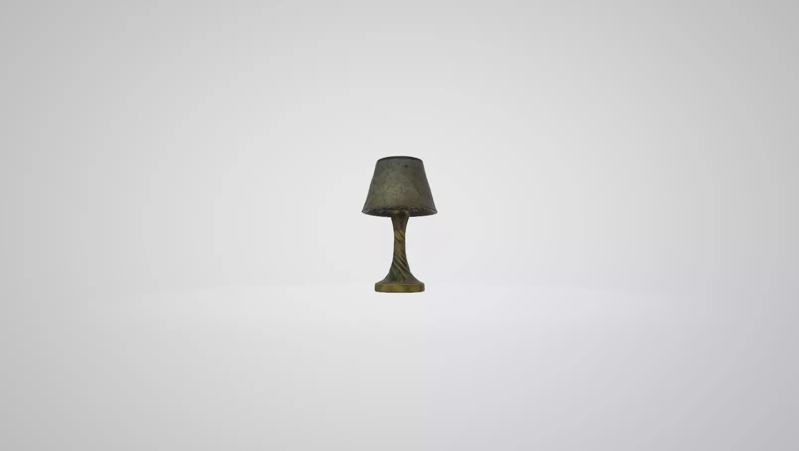 Sculpted Carved Wooden Lamp 3D model
