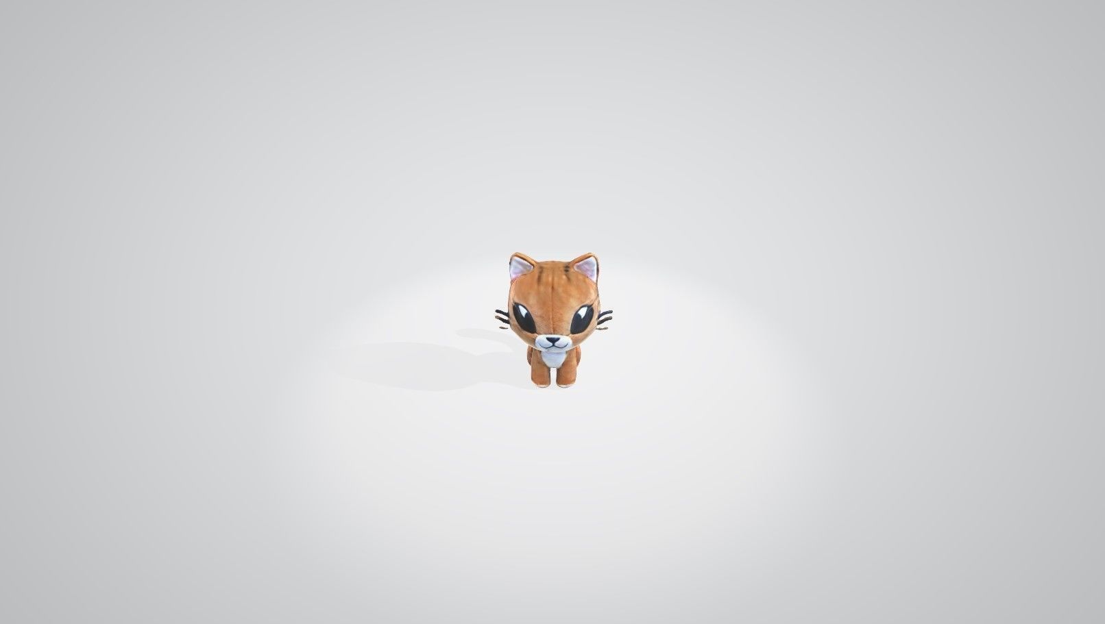 Kitten plushie  3D model_4
