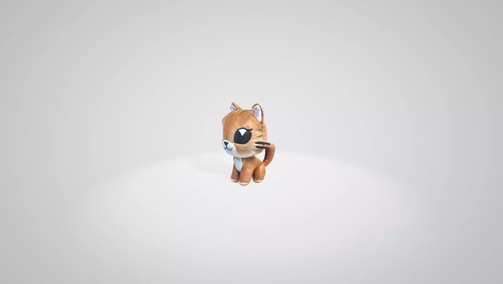 Kitten plushie  3D model_0