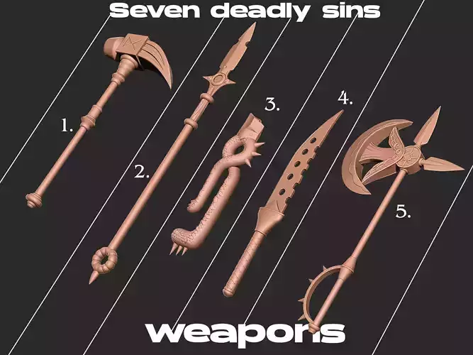 Seven deadly sins  - Sword Collection 