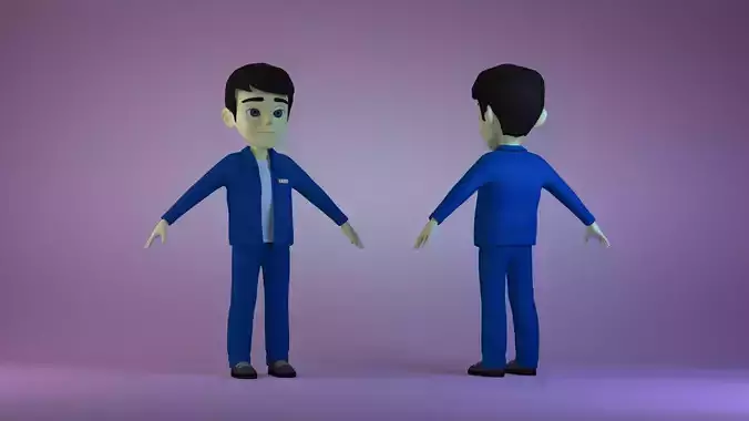 Cartoon  Clerk  employee  worker  man businessman