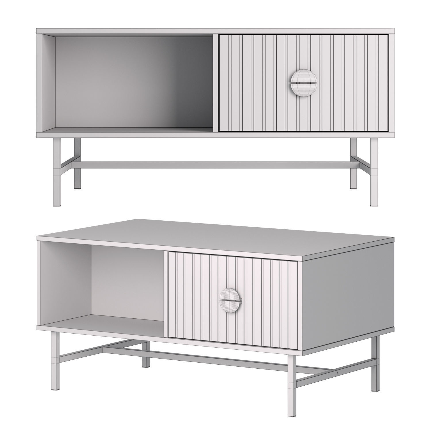 Bazalt Coffee Table By Sweeek 3D model_1