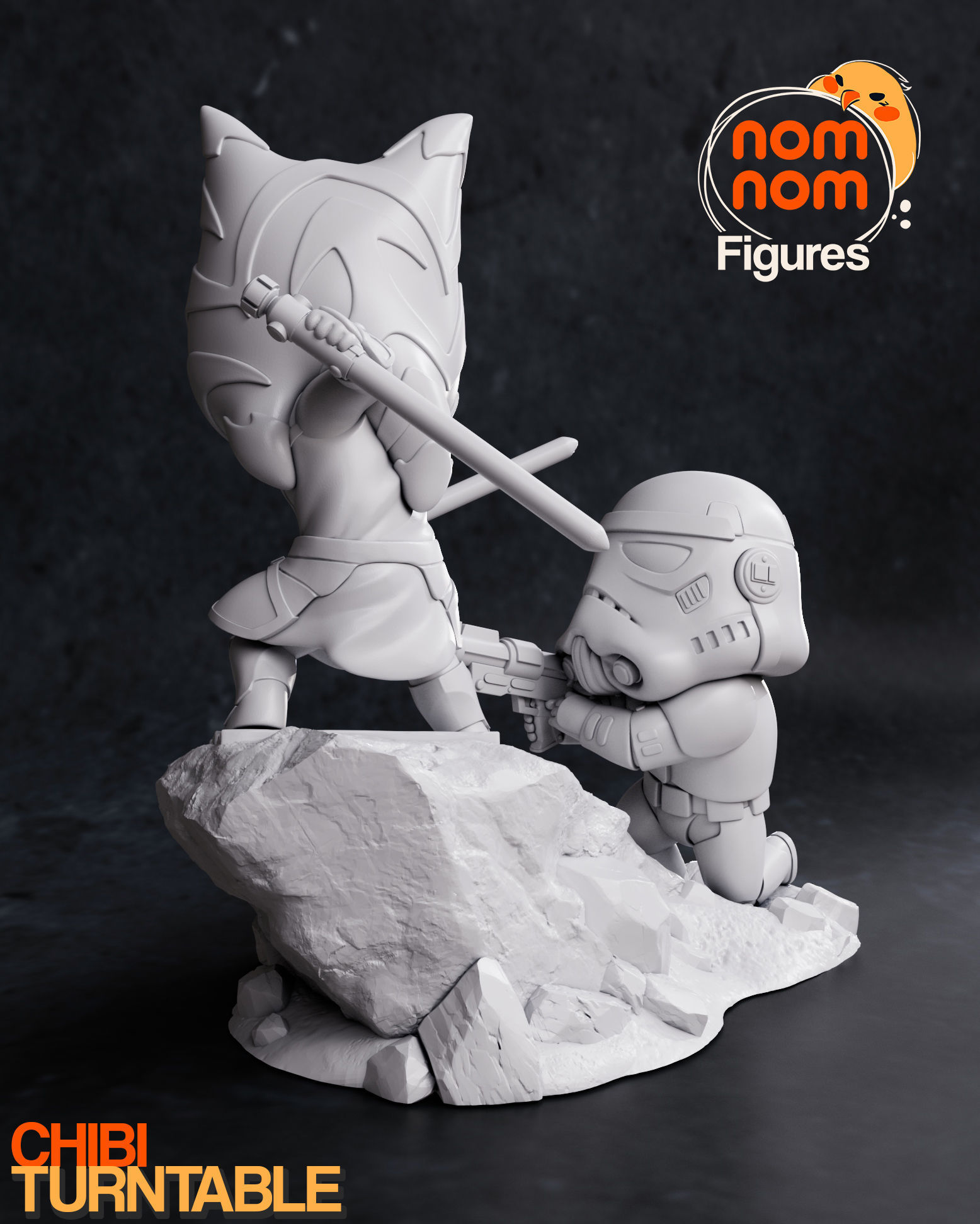 Chibi Ahsoka Tano - Star Wars 3D print model_3