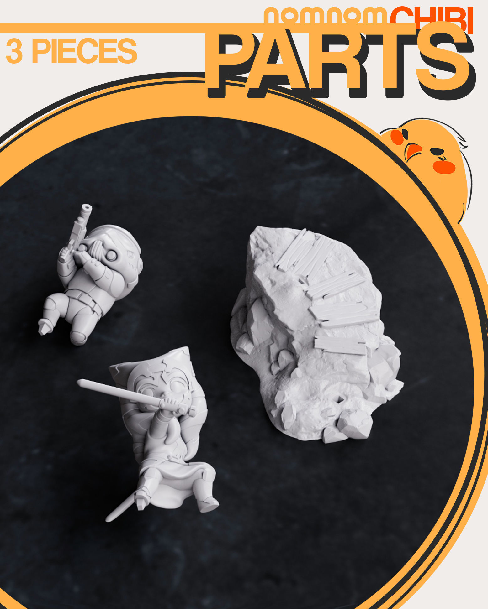 Chibi Ahsoka Tano - Star Wars 3D print model_1