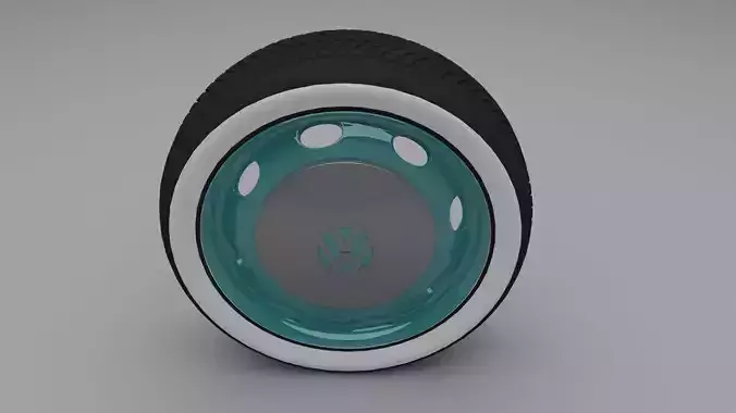 VW Beetle wheel 3D model