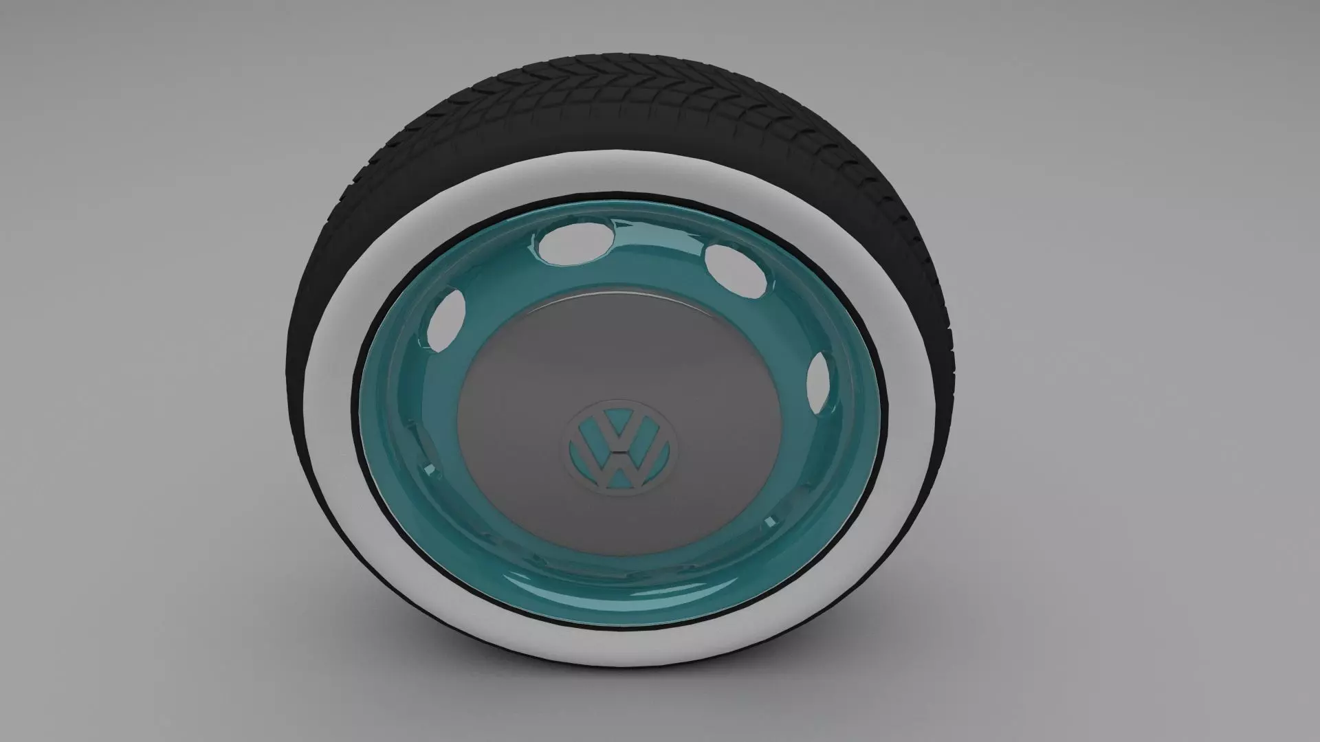 VW Beetle wheel 3D model_0
