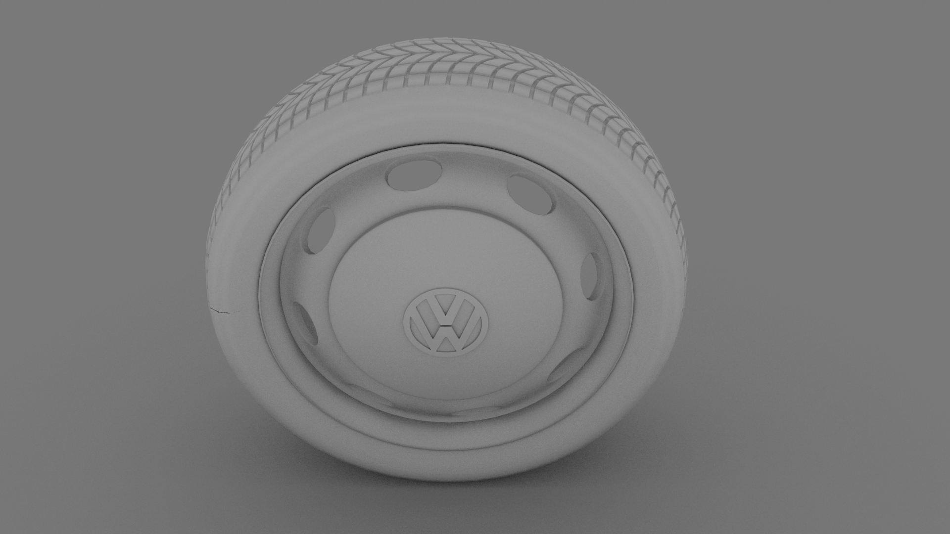 VW Beetle wheel 3D model_2