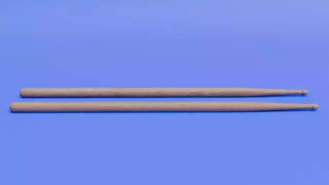 Drumstick Low-poly 3D model