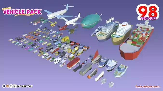 LowPoly Vehicle Pack