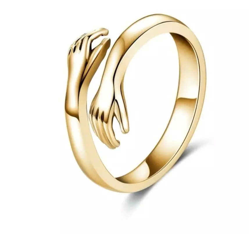 Love ring hands ring 3D print model 3D print model_0