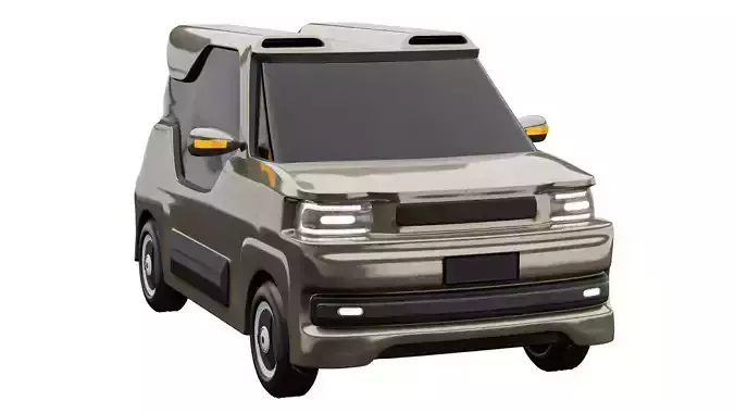 Alveus Mini Electric Vehicle Car Concept 3D model