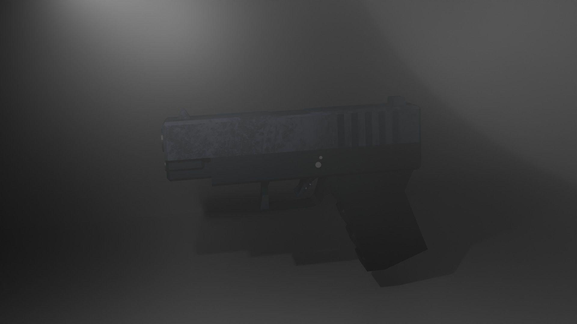 3D Low Poly Pistol Glock Model Low-poly 3D model_4