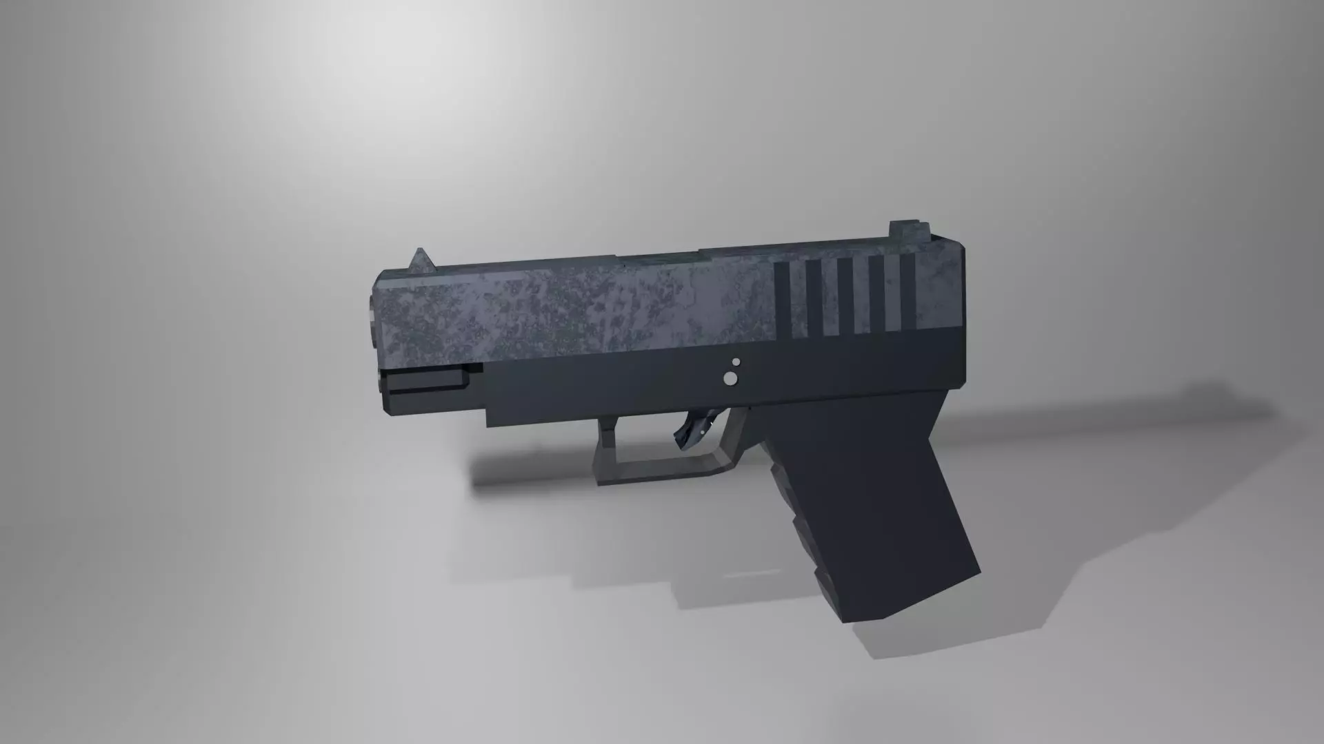 3D Low Poly Pistol Glock Model Low-poly 3D model_0