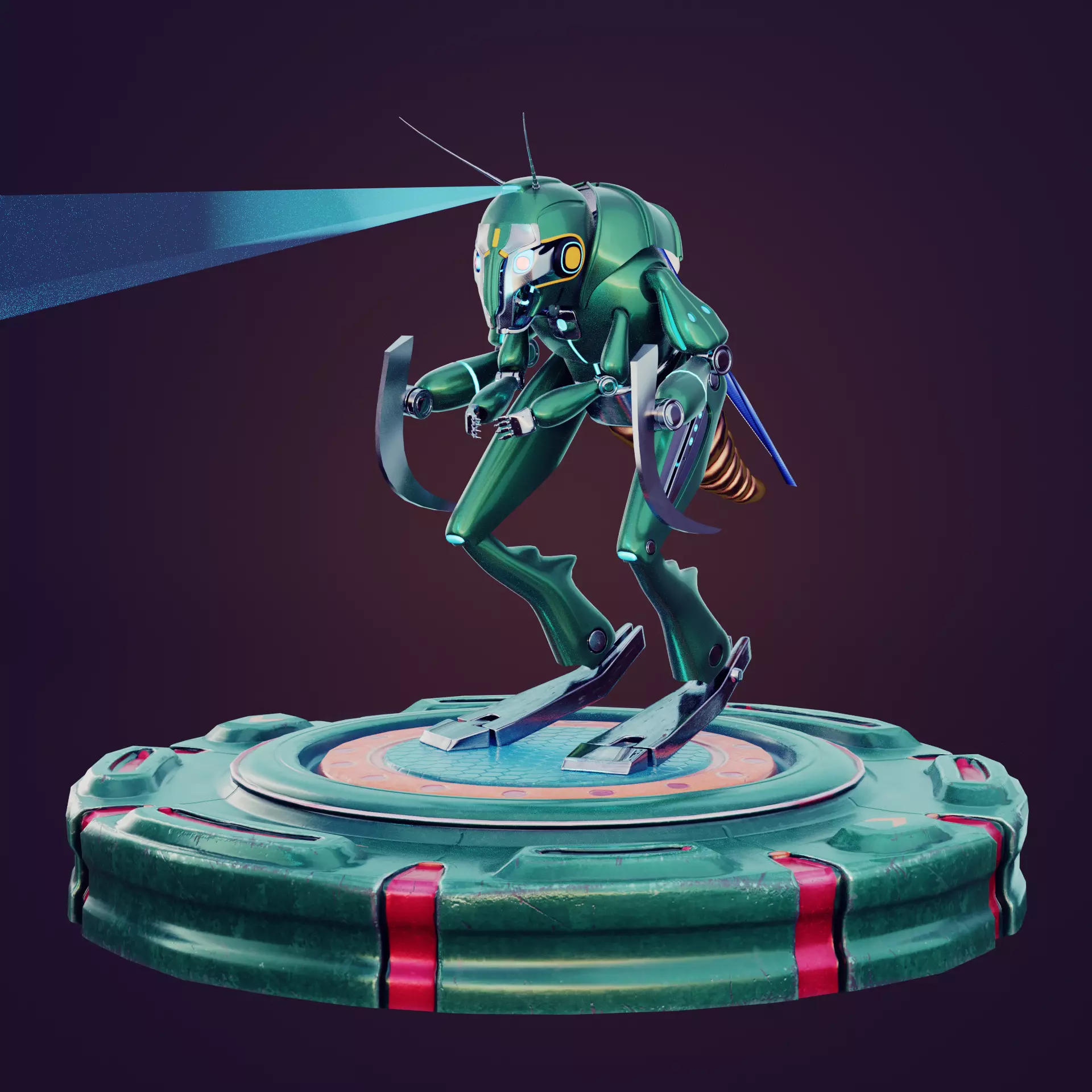 Grasshopper robot 3D model_0