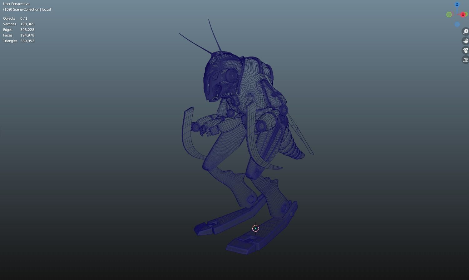 Grasshopper robot 3D model_6