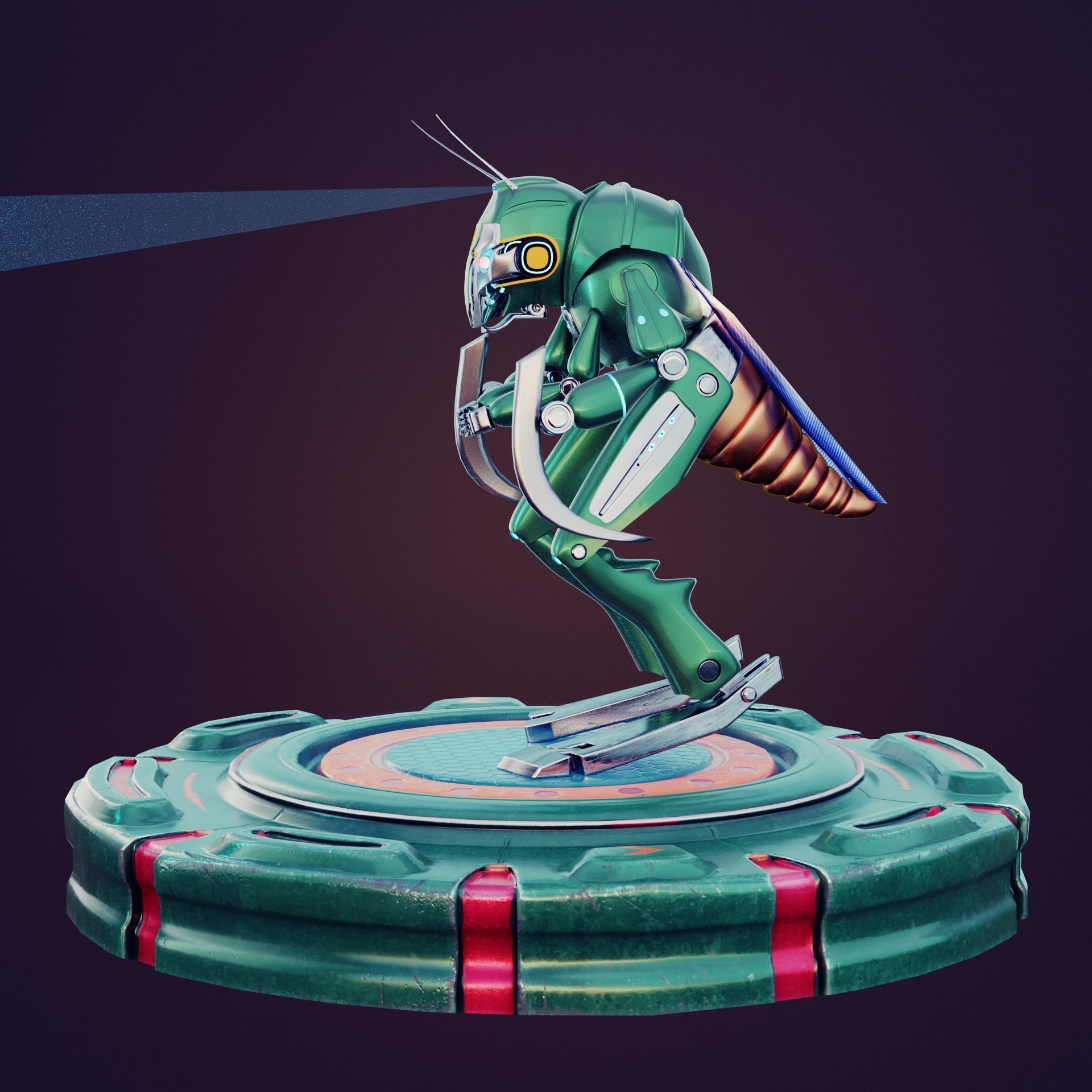 Grasshopper robot 3D model_2