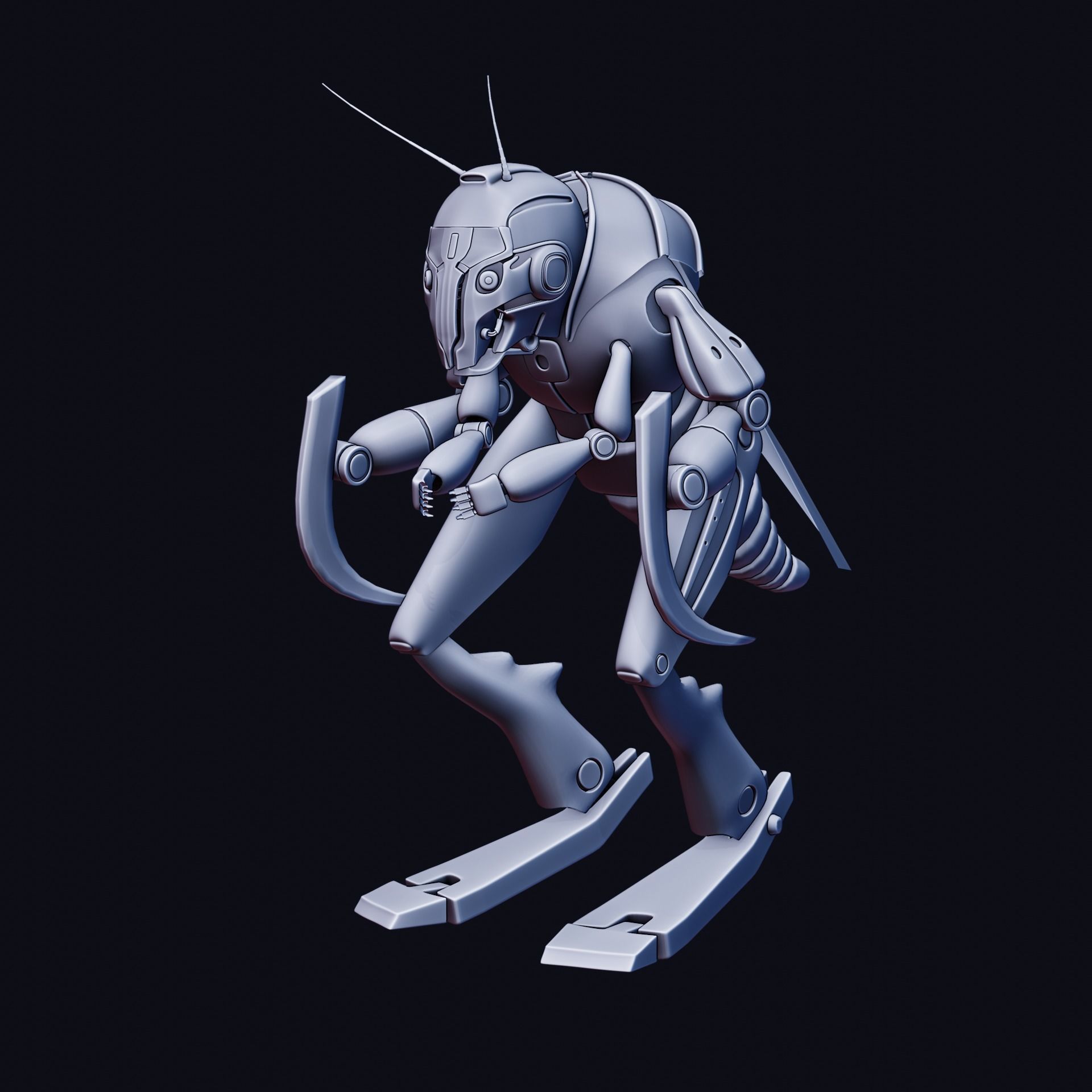 Grasshopper robot 3D model_5
