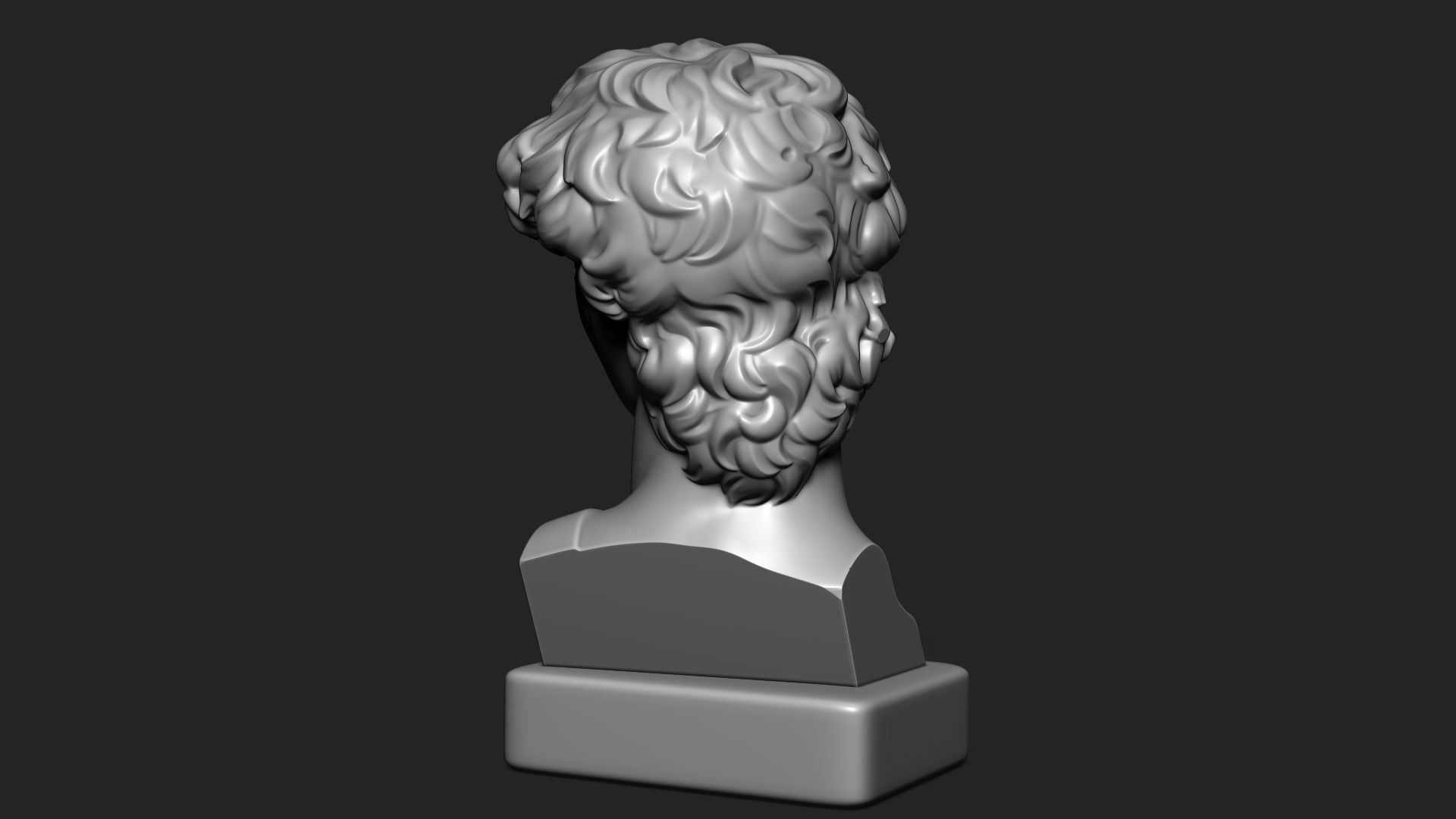DAVID WITH ICE CREAM STATUE 3D print model_5