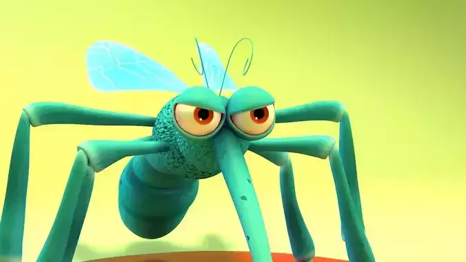 Mosquito - Cartoon Mosquito Low-poly 3D model