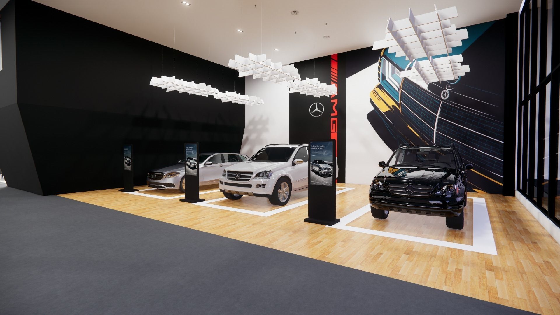 CAR SHOWROOM 3D model_2
