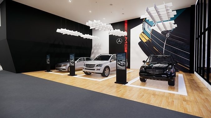CAR SHOWROOM 3D model 3