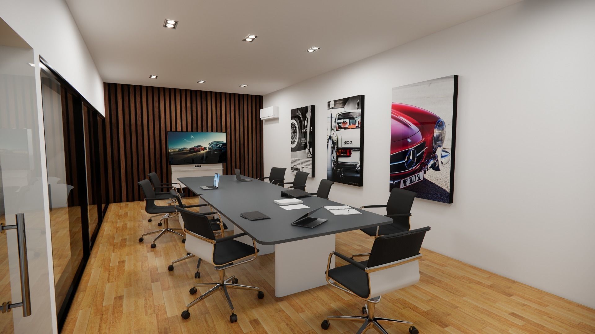 CAR SHOWROOM 3D model_1