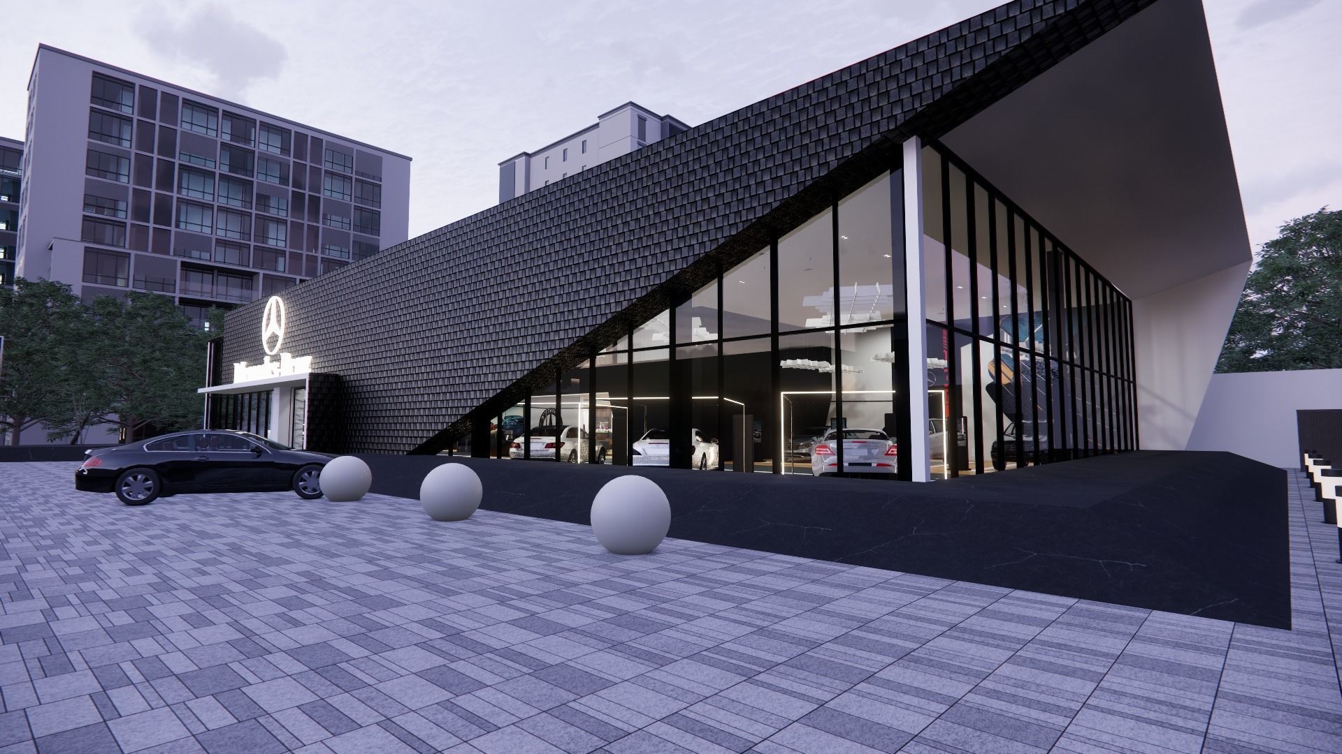CAR SHOWROOM 3D model_7