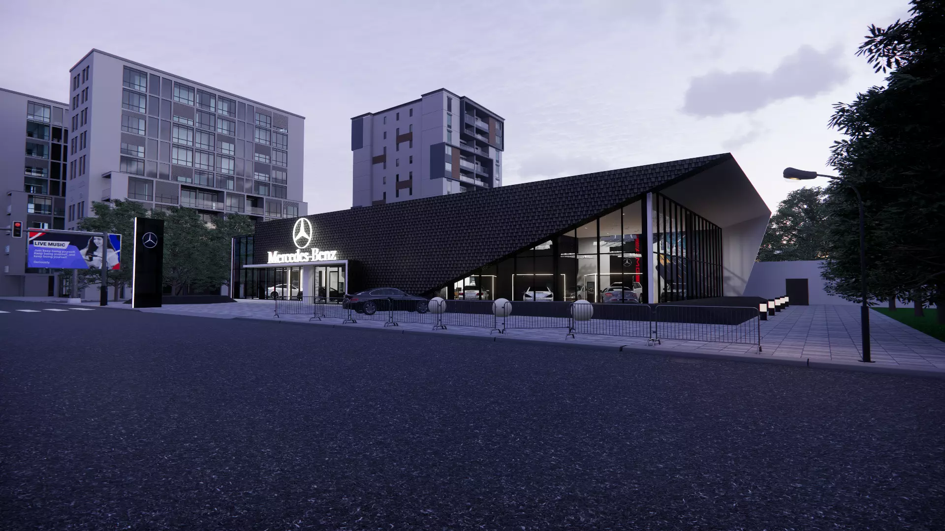 CAR SHOWROOM 3D model_0