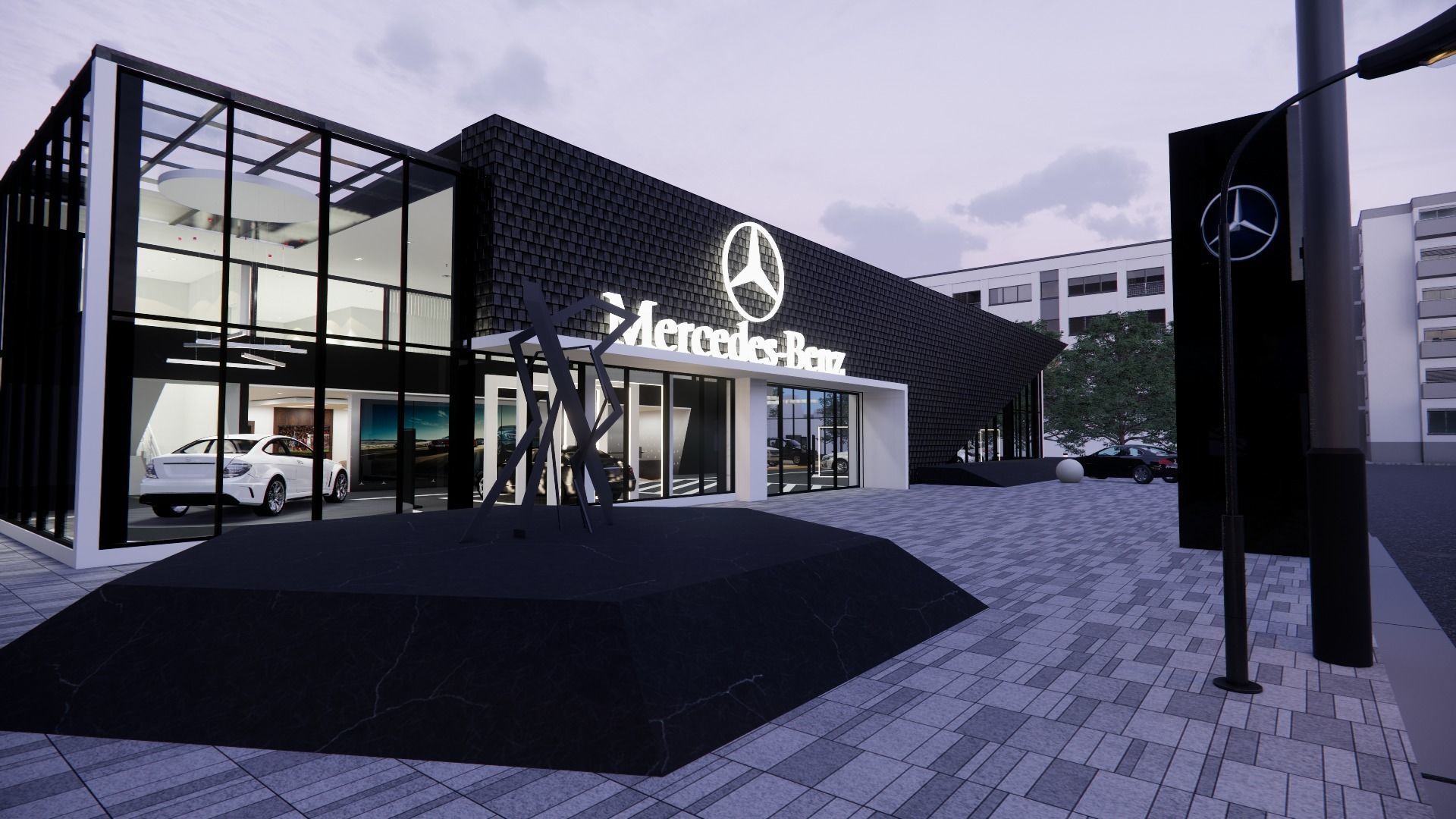 CAR SHOWROOM 3D model_5