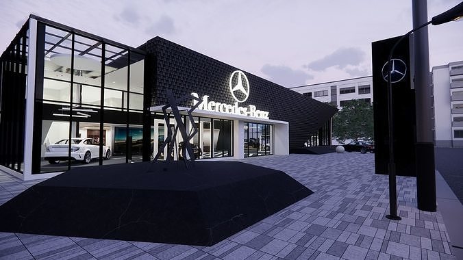 CAR SHOWROOM 3D model 6