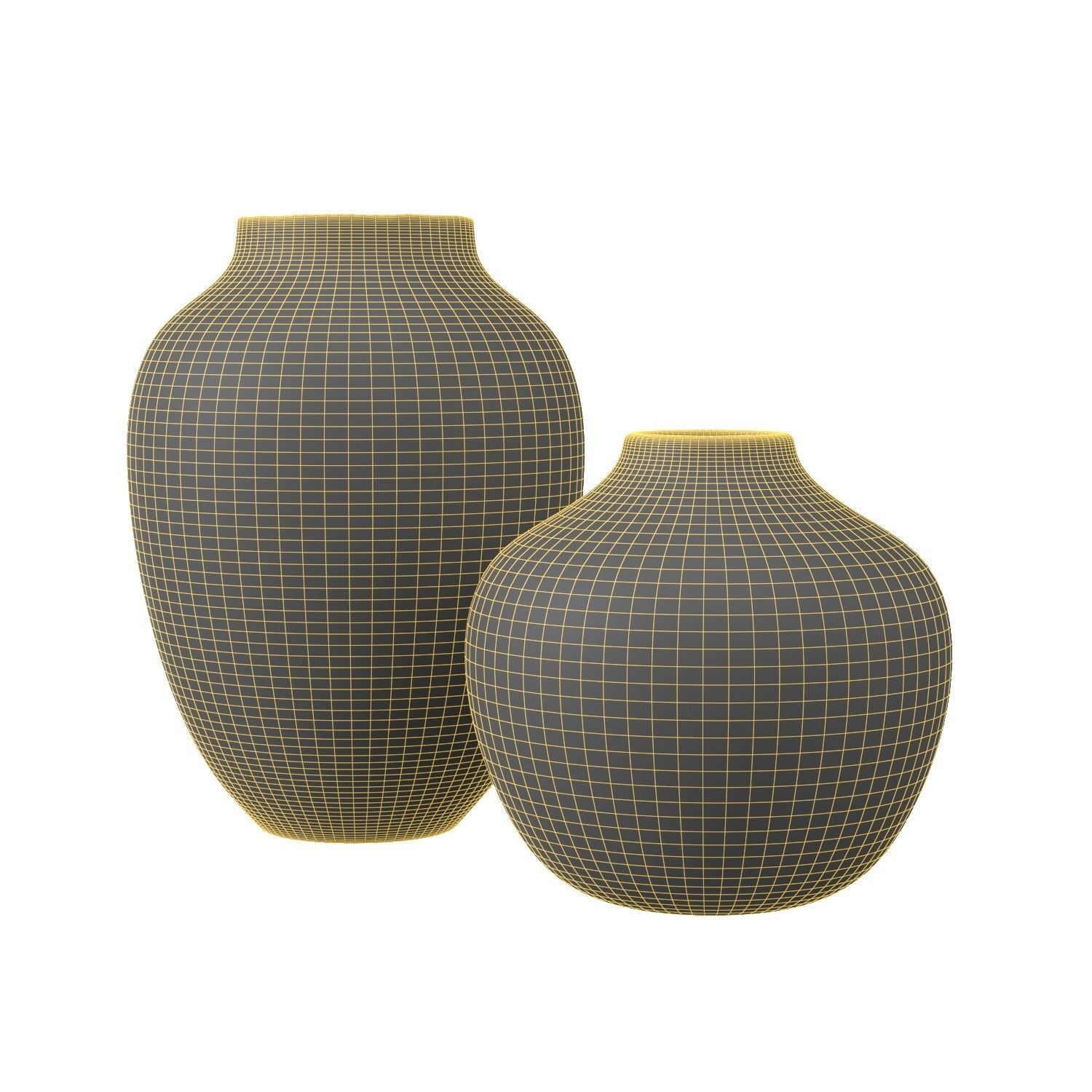 Isolde Glass Vase PBR 3D model_5