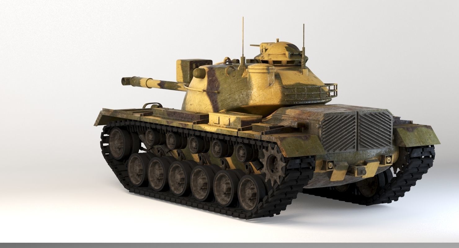 M48 Patton Tank 3D model_13