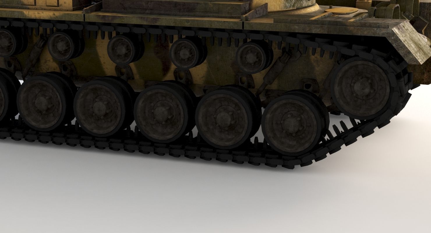 M48 Patton Tank 3D model_7