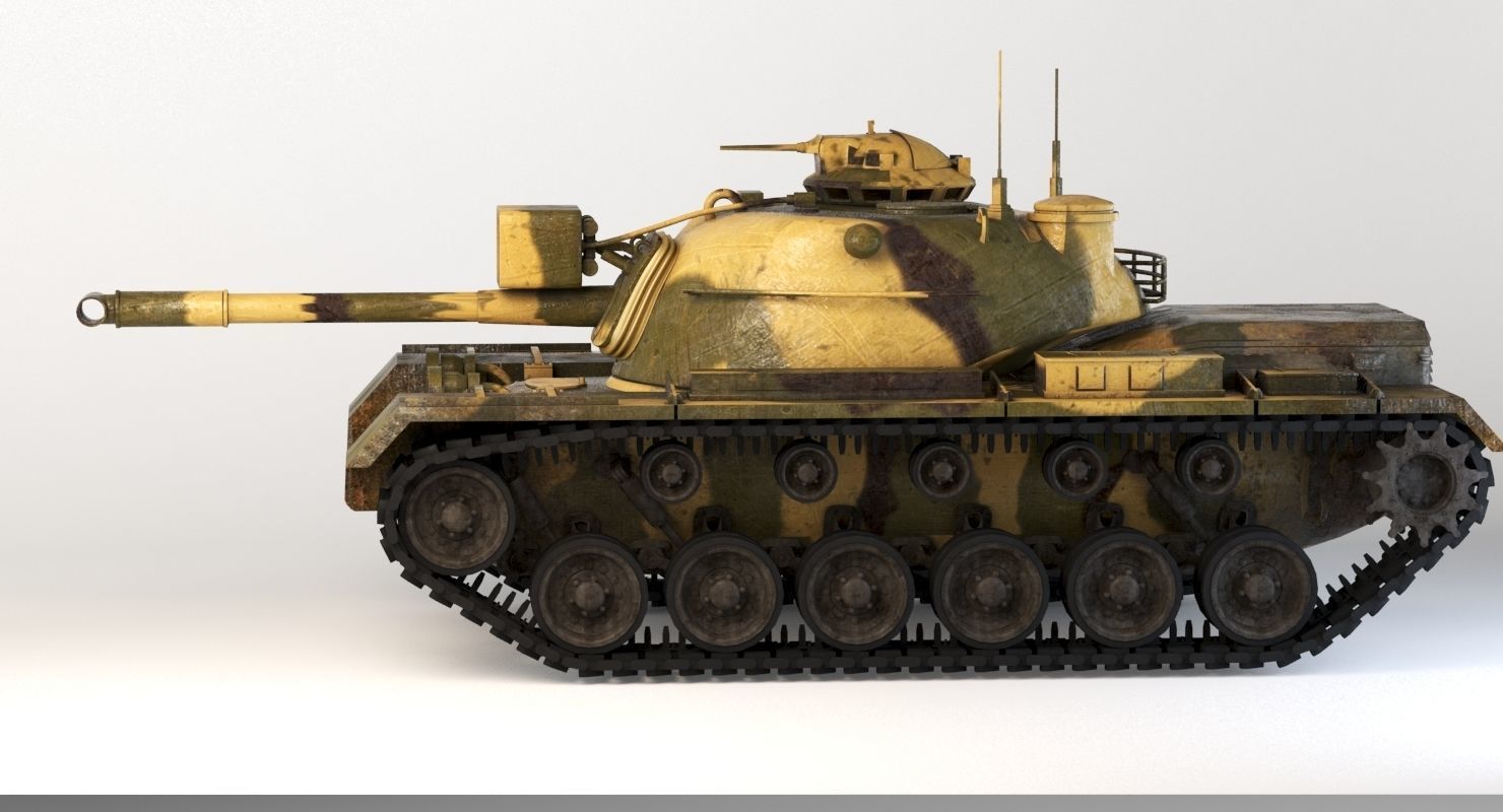 M48 Patton Tank 3D model_14