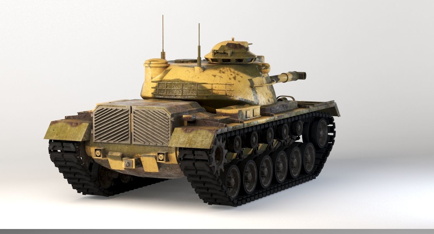 M48 Patton Tank 3D model_12